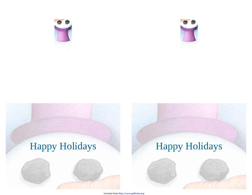 Holiday Card Template 3