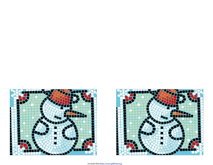 Note Cards (With Snowman, 2 Per Page, A2 Size)