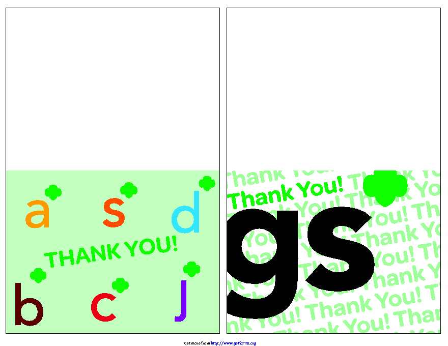 Thank You Card Template 1