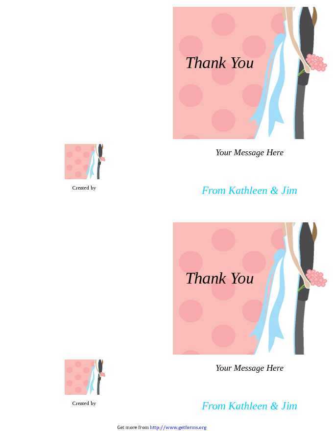 Thank You Card Template 3