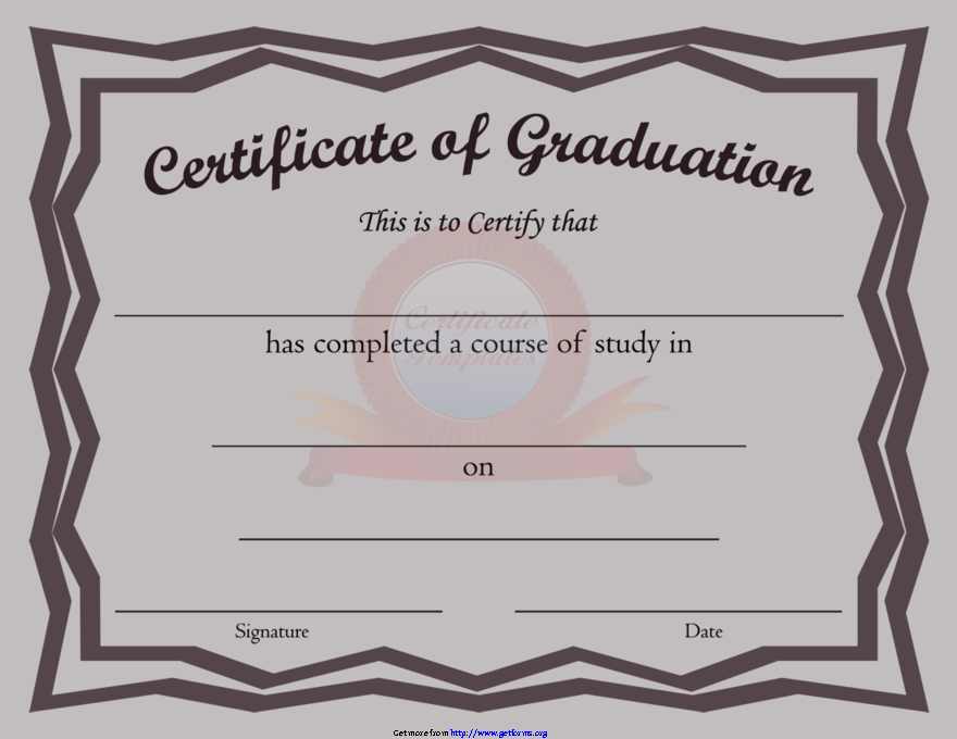 Certificate of Graduation