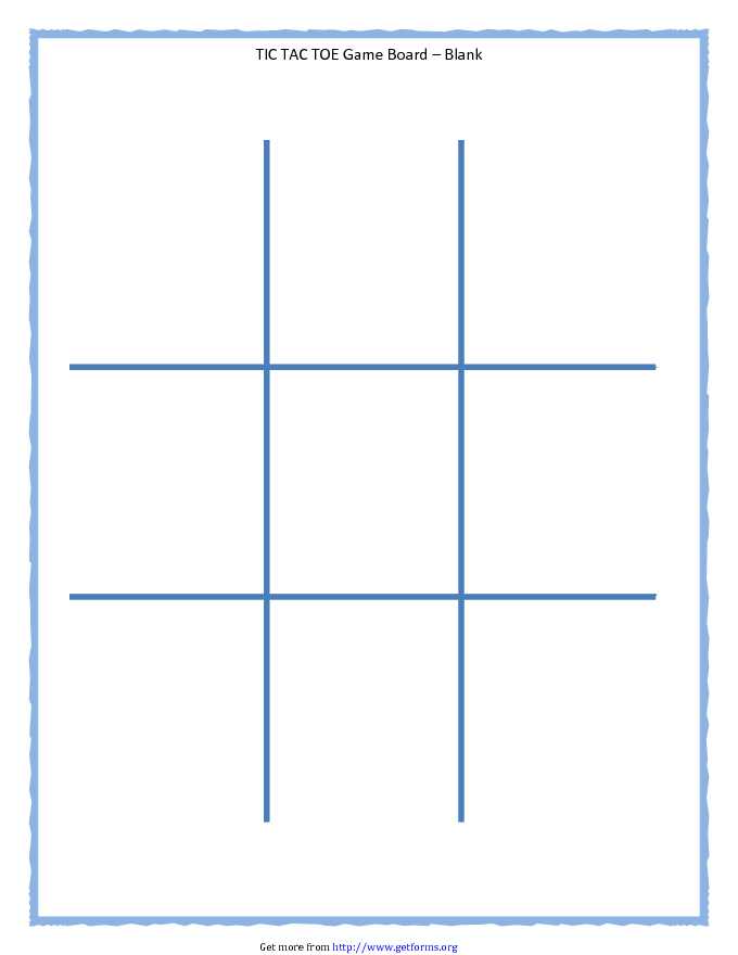 Tic Tac Toe Game Board