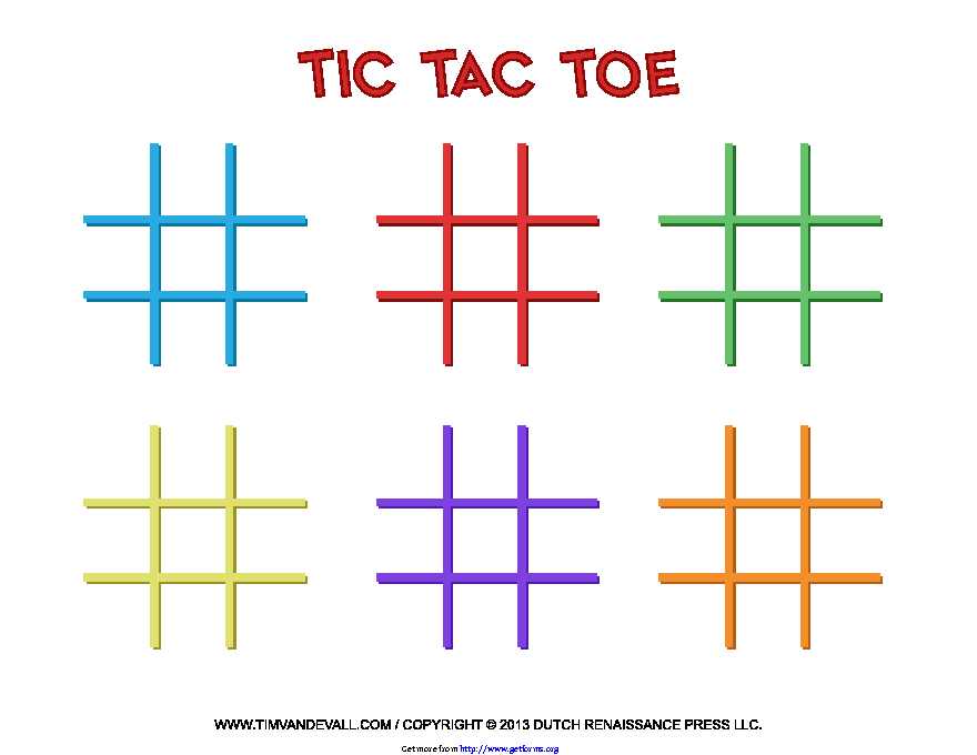 Tic-Tac-Toe Templates