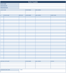 Baseball Roster and Lineup Template form