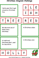 Christmas Anagram Challenge form