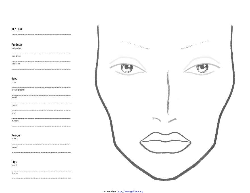 Face Chart 1