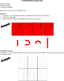 Number Shape Templates form