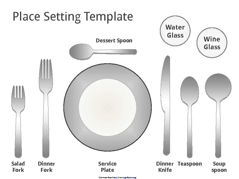 Place Setting Template