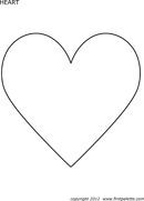 Heart Template 1 form