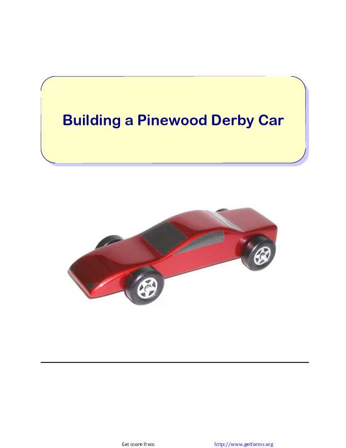 Pinewood Derby Car Template 3