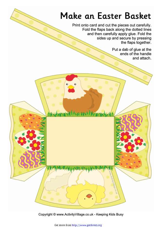 Easter Basket Template 1