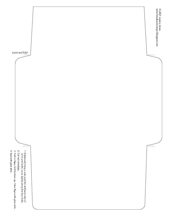 Envelope Template 1