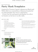 Party Mask Template form