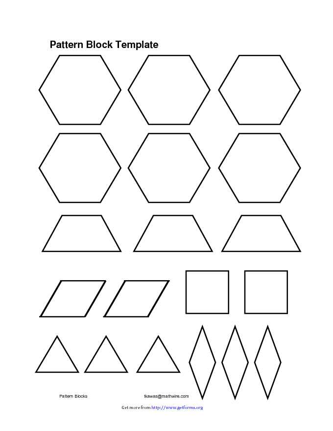 Pattern Block Template 3