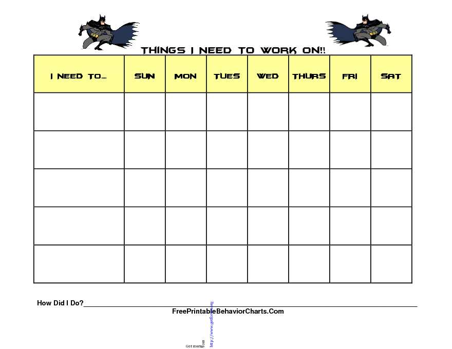 Behavior Chart For Kids 1