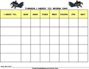 Behavior Chart For Kids 1 form