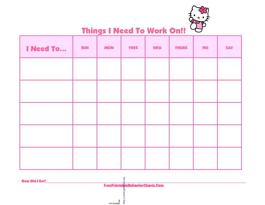 Behavior Chart For Kids 2