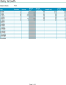 Baby Growth Chart 2 form