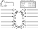 Baby Teeth Chart 1 form