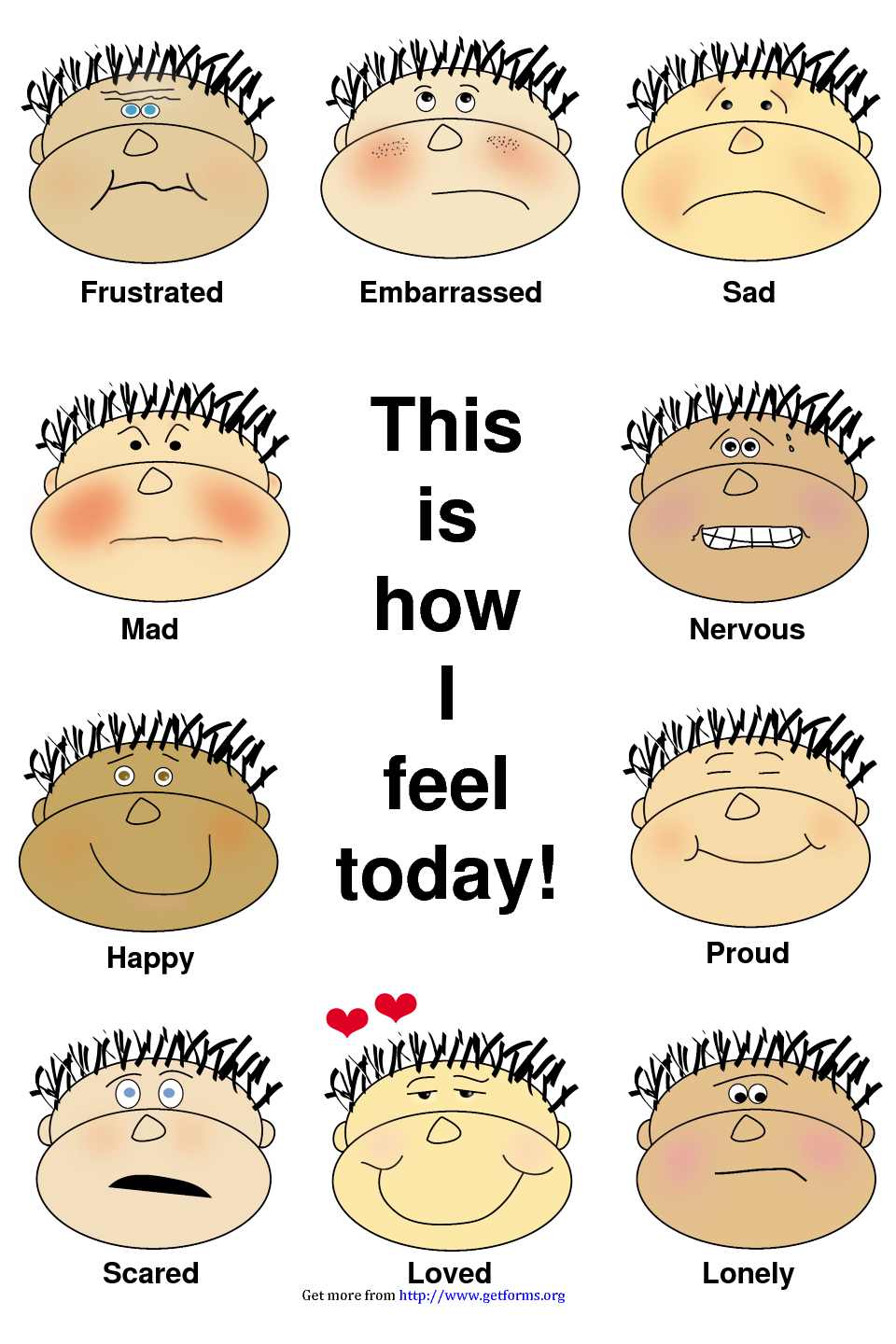 Feelings Chart 2