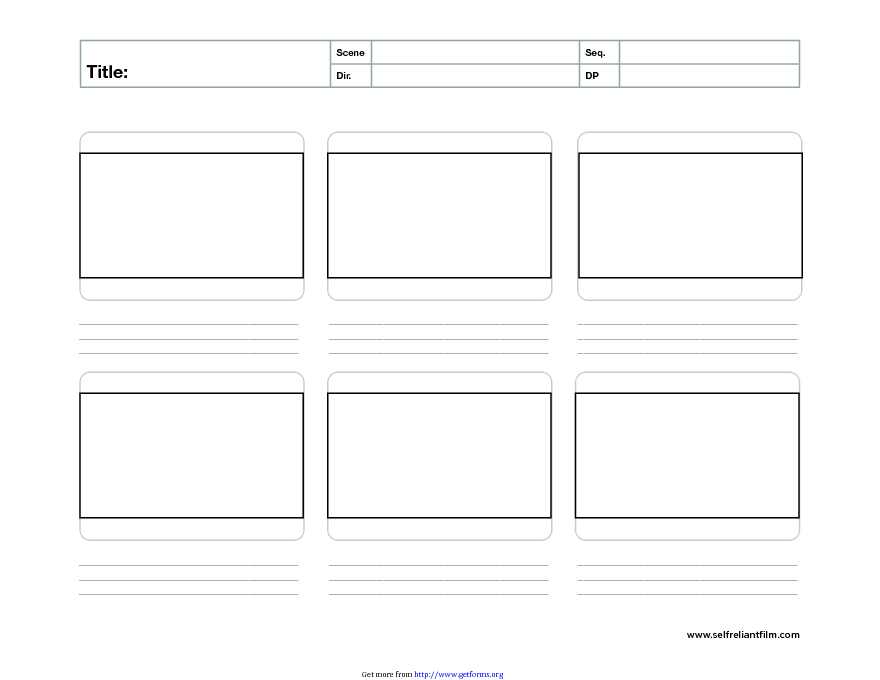 Storyboard Template