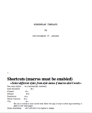 Screenplay Template 2 form