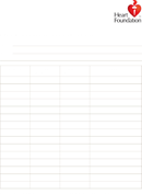 Blank Blood Pressure Chart form