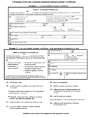 Medical Examiner’s Certificates form