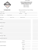 Catering Invoice Template 3 form