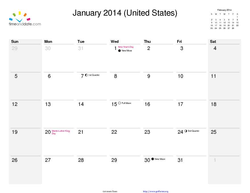 12 Month Calendar 2014 1