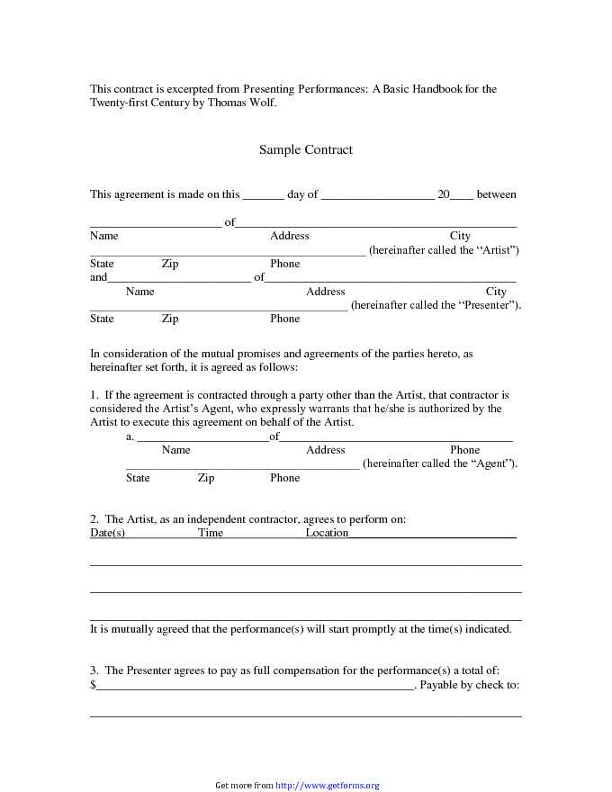 Simple Contract Template