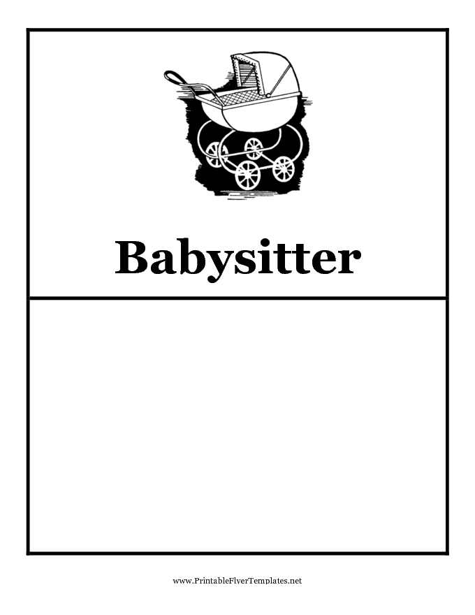 Babysitting Flyer 1