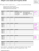 Weight Loss Tracking Sheet form