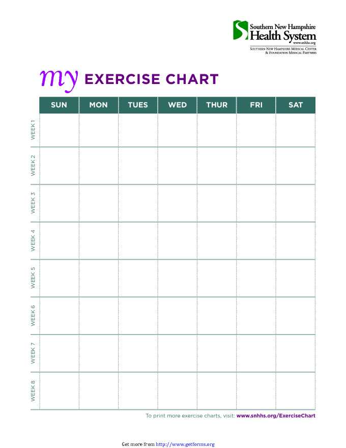 Exercise Chart