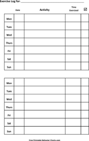 Exercise Log form