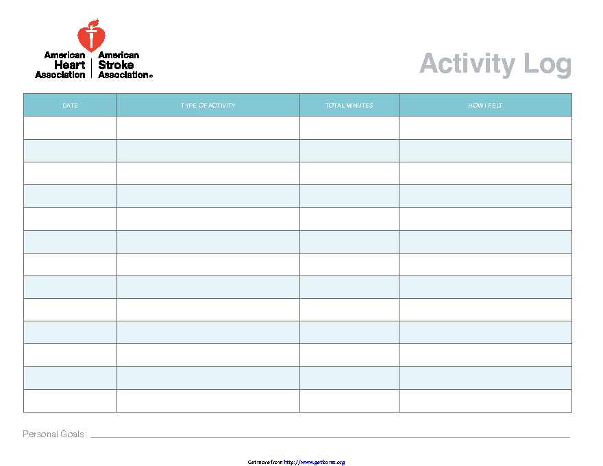 Free Exercise Log