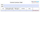 General Exercise Chart form
