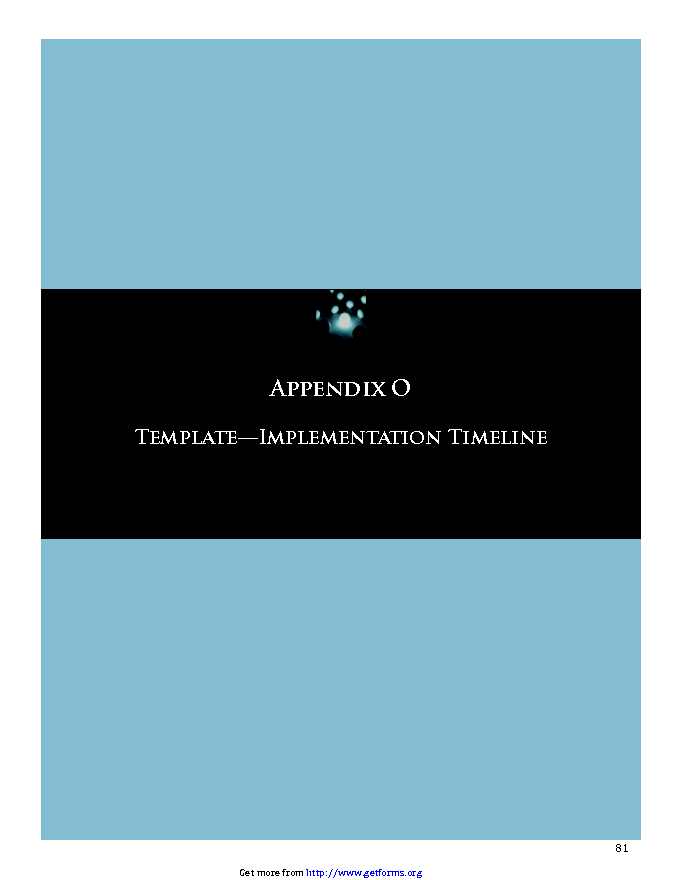 Implementation Timeline Template