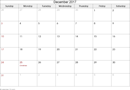 December 2017 Calendar 2 form