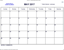 May 2017 Calendar 1 form