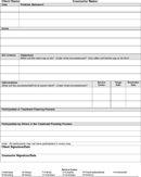 Treatment Plan Form form