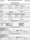 Patient Registration Form 3 form