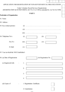 Application for Registration of Ngo form