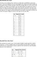 Baseball Bat Size Chart form