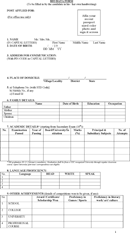 Biodata Application Form form