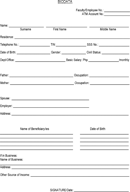 Form of bio Data form