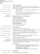 Teacher resume - CV form