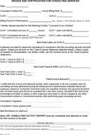 Invoice Consultant form