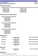 Functional Resume Template 2 form