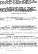 Business Associate Agreement form